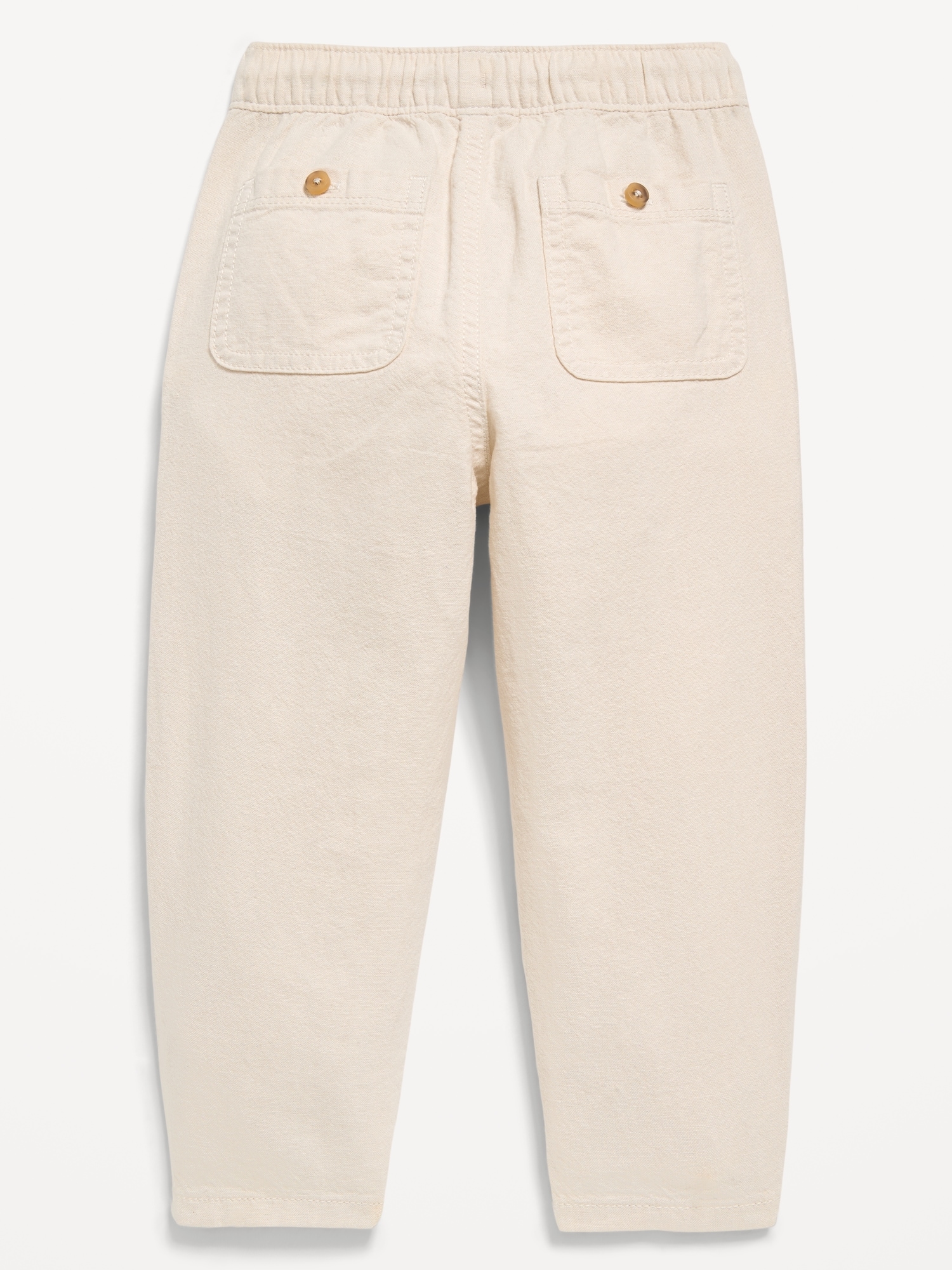 Pull-On Barrel-Leg Linen-Blend Pants for Toddler Boys