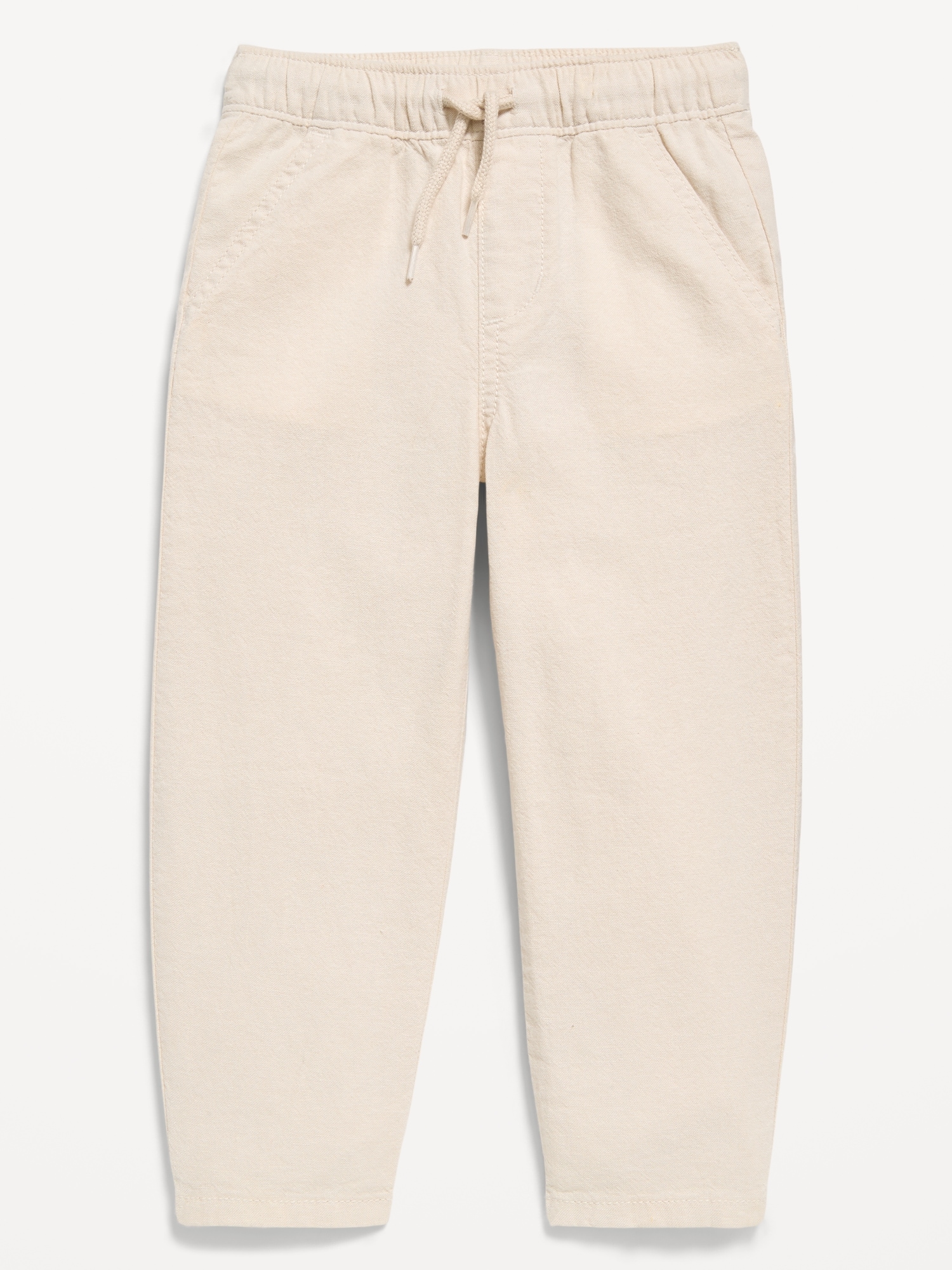 Pull-On Barrel-Leg Linen-Blend Pants for Toddler Boys
