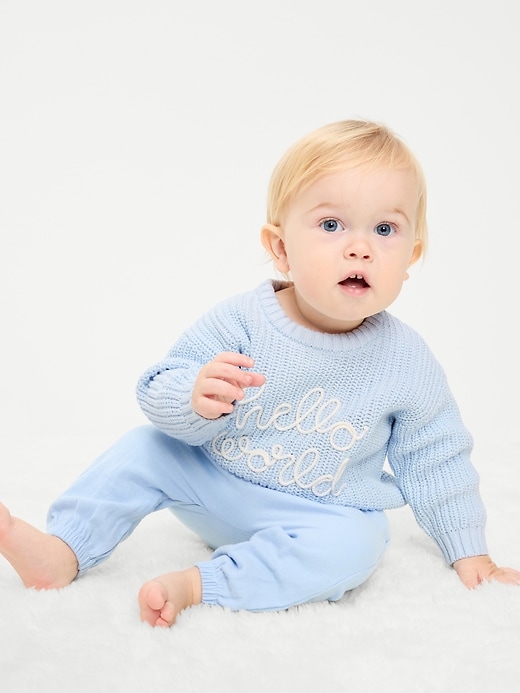 Image number 1 showing, Unisex Loose Sweater for Baby