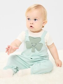Image number 1 showing, Sleeveless French-Terry Jumpsuit for Baby
