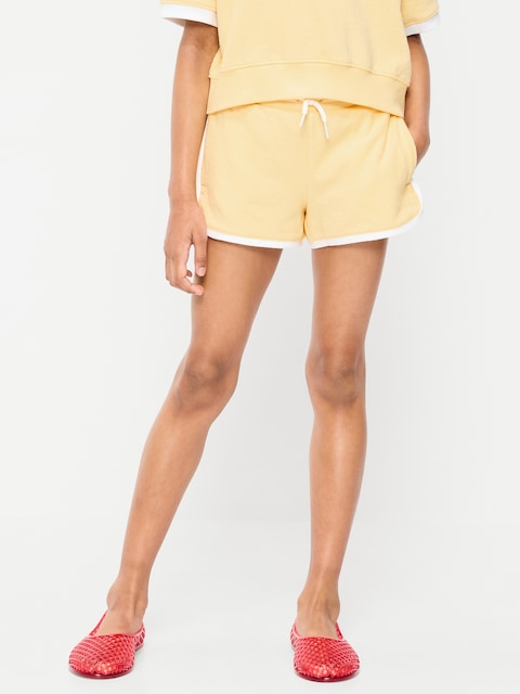 Dolphin-Hem Terry Shorts for Girls