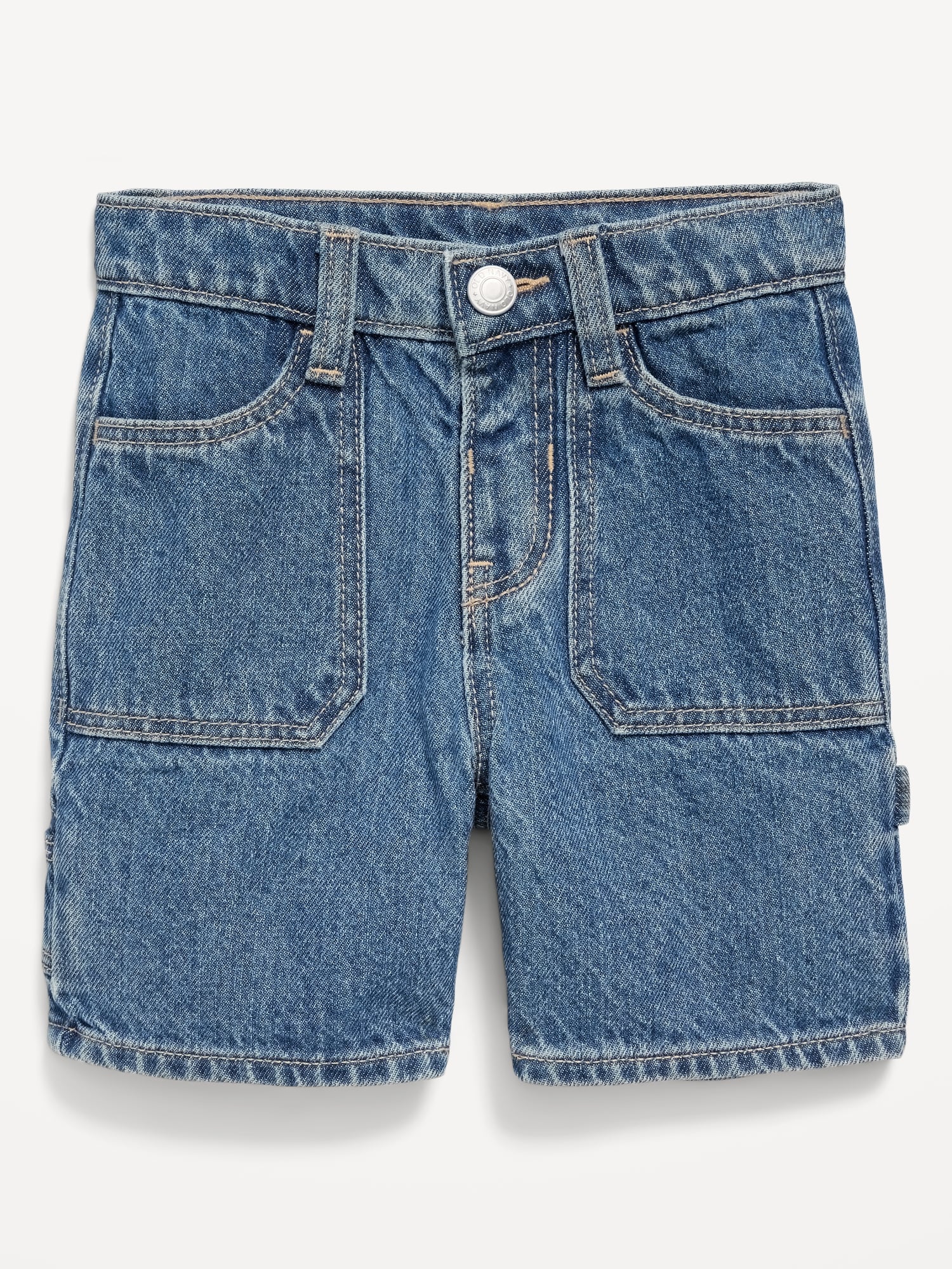 Baggy Carpenter Utility Jean Shorts for Toddler Boys