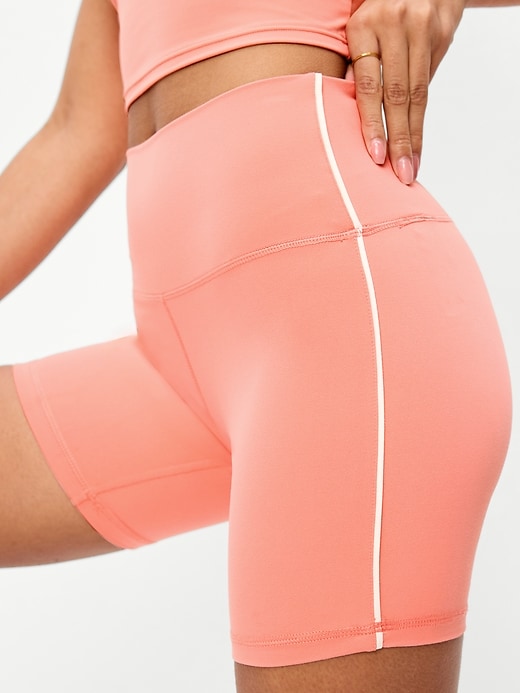 Image number 3 showing, High-Waisted StudioSmooth Biker Shorts -- 6-inch inseam