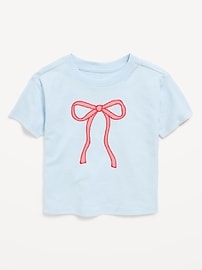 Image number 1 showing, Short-Sleeve Graphic T-Shirt for Toddler Girls