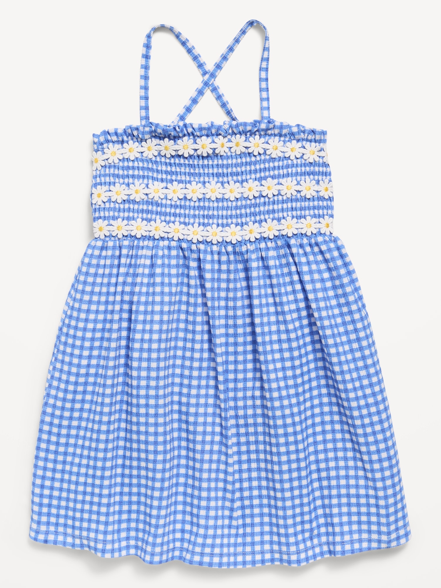 Sleeveless Smocked Dress for Toddler Girls