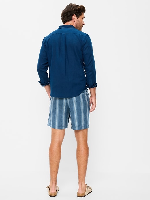 Image number 3 showing, Linen-Blend Jogger Shorts -- 7-inch inseam