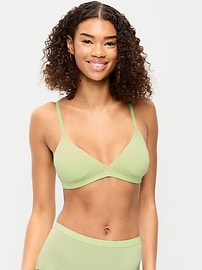 Image number 1 showing, Everyday Cotton Triangle Bralette