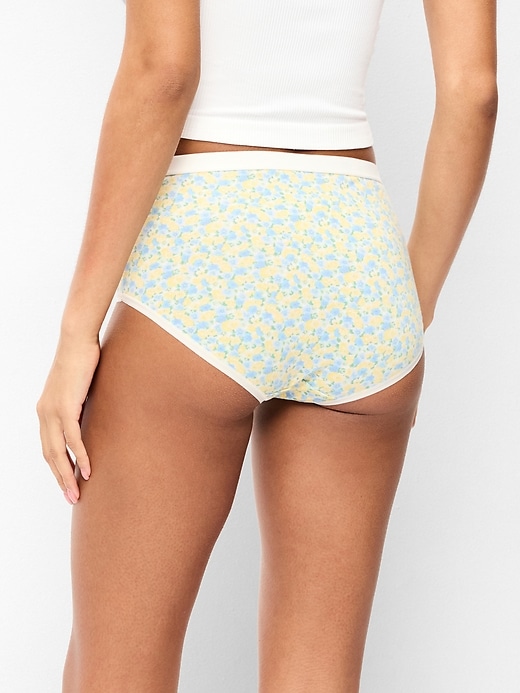 Image number 3 showing, High-Waisted Everyday Brief Cotton Underwear 6-Pack