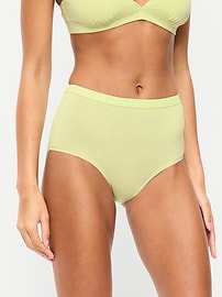 Image number 1 showing, High-Waisted Everyday Brief Cotton Underwear