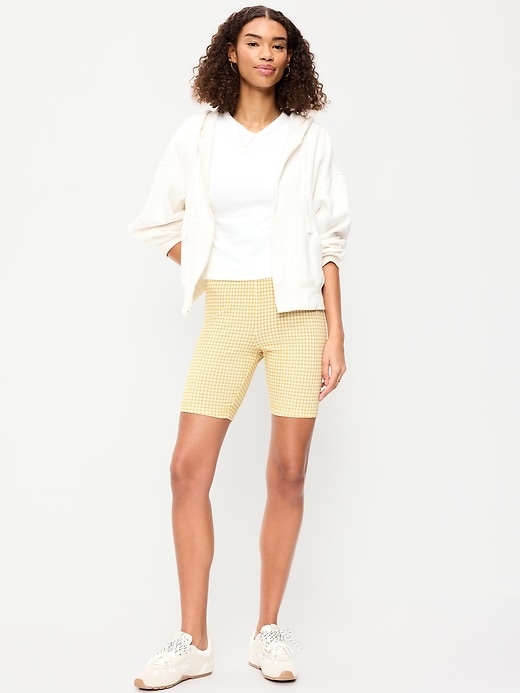 Image number 1 showing, High-Waisted Biker Shorts -- 8-inch inseam