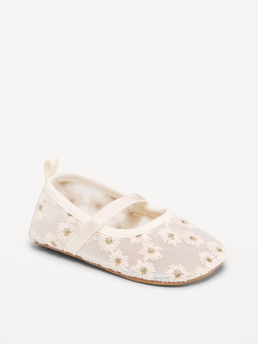 Image number 1 showing, Mesh Floral Ballet Flats for Baby