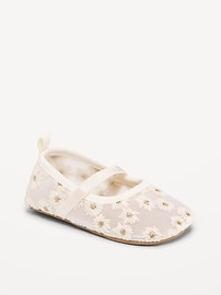 Image number 1 showing, Mesh Floral Ballet Flats for Baby