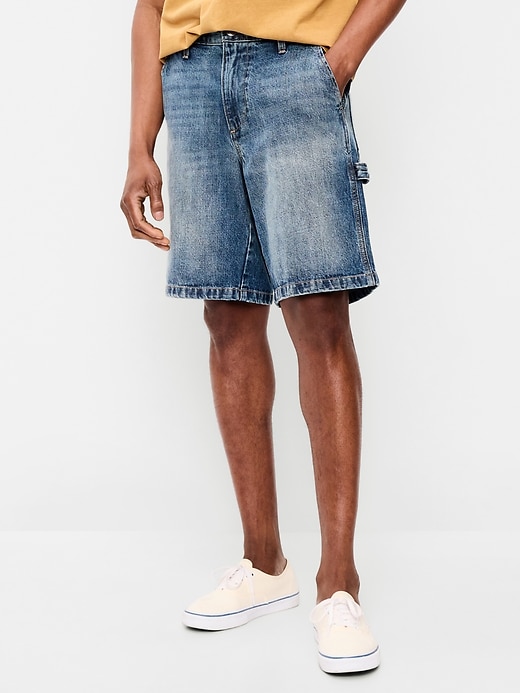 Image number 2 showing, Baggy Tech Carpenter Jean Shorts-- 10-inch inseam