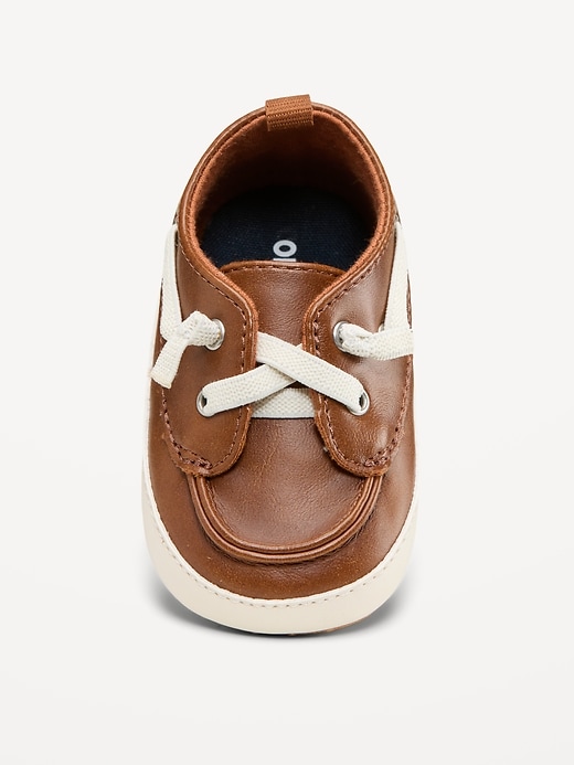 Image number 2 showing, Faux-Leather Boat Shoes for Baby