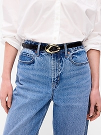 Image number 2 showing, Sculptural Buckle Belt