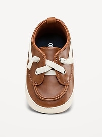 Image number 2 showing, Faux-Leather Boat Shoes for Baby