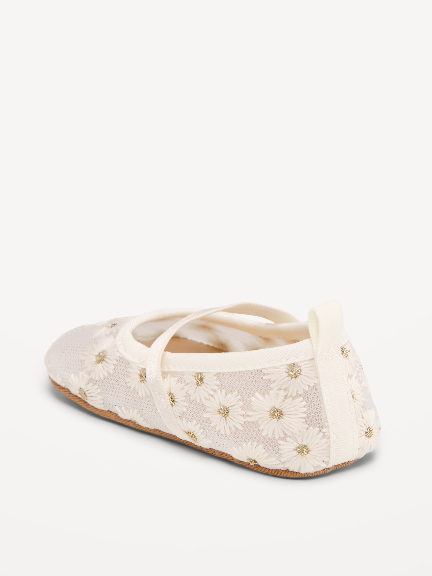 Mesh Floral Ballet Flats for Baby