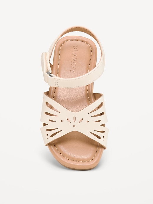 Image number 2 showing, Faux-Leather Sandals for Toddler Girls