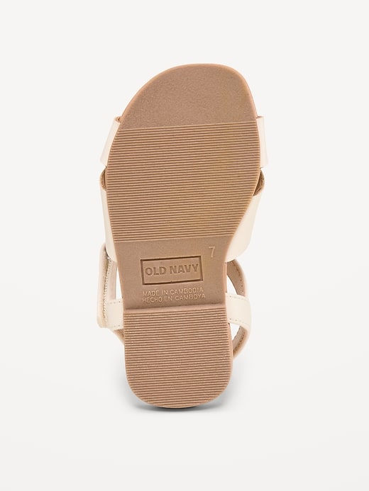 Image number 4 showing, Faux-Leather Sandals for Toddler Girls