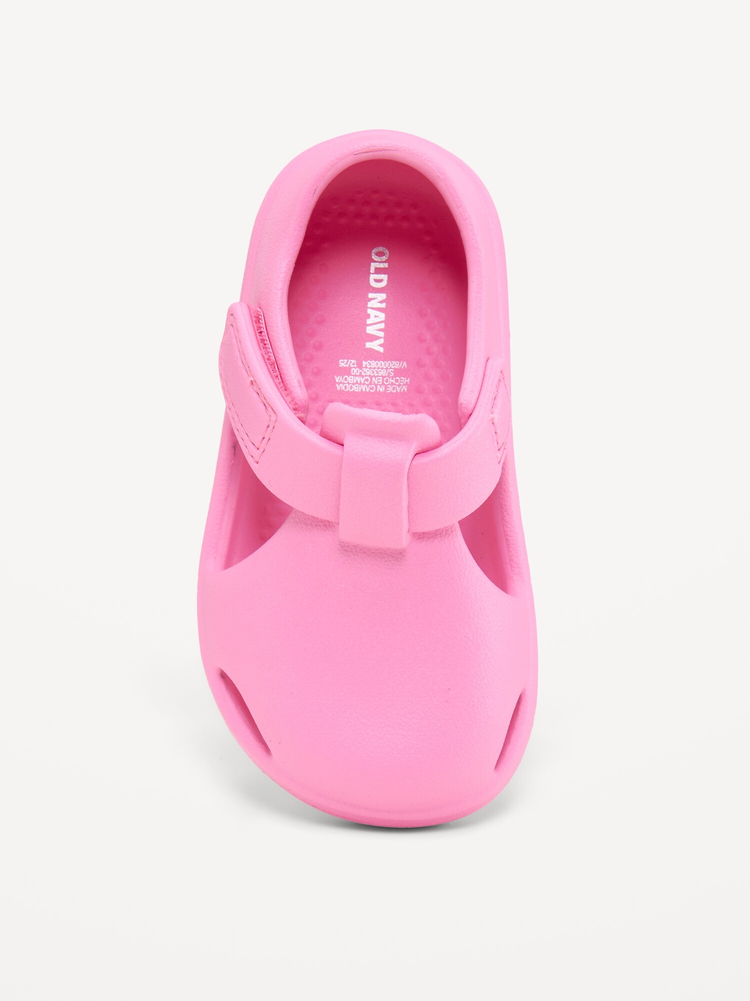Сабо Old Navy Closed-Heel Clogs (Partially Plant-Based) для малышей, цвет: Розовый — фото 2