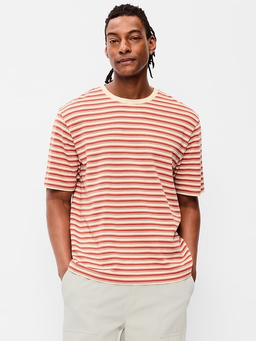 Image number 1 showing, Textured-Knit Striped T-Shirt