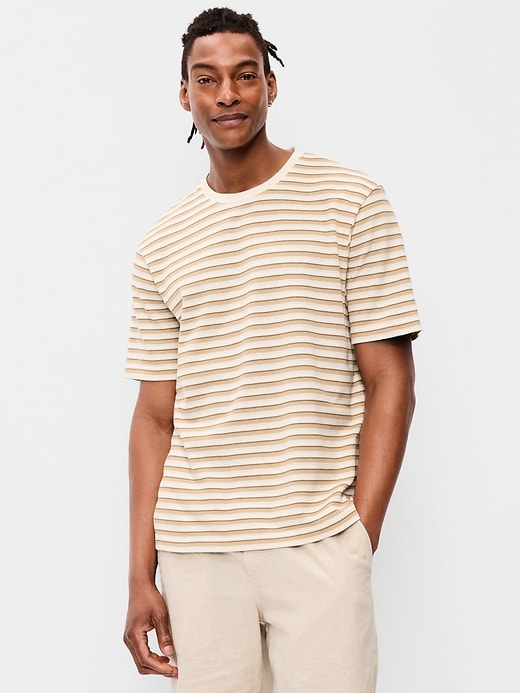 Image number 1 showing, Textured-Knit Striped T-Shirt