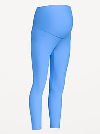 Image number 2 showing, Maternity Full-Panel PowerSoft 7/8 Leggings