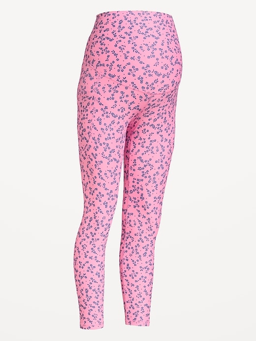 Image number 1 showing, Maternity Full-Panel PowerSoft 7/8 Leggings