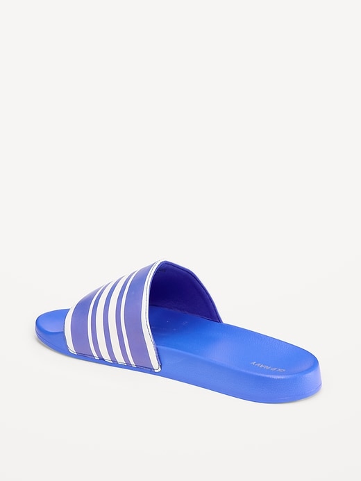 Image number 4 showing, Faux-Leather Slide Sandals for Men (Partially Plant-Based)