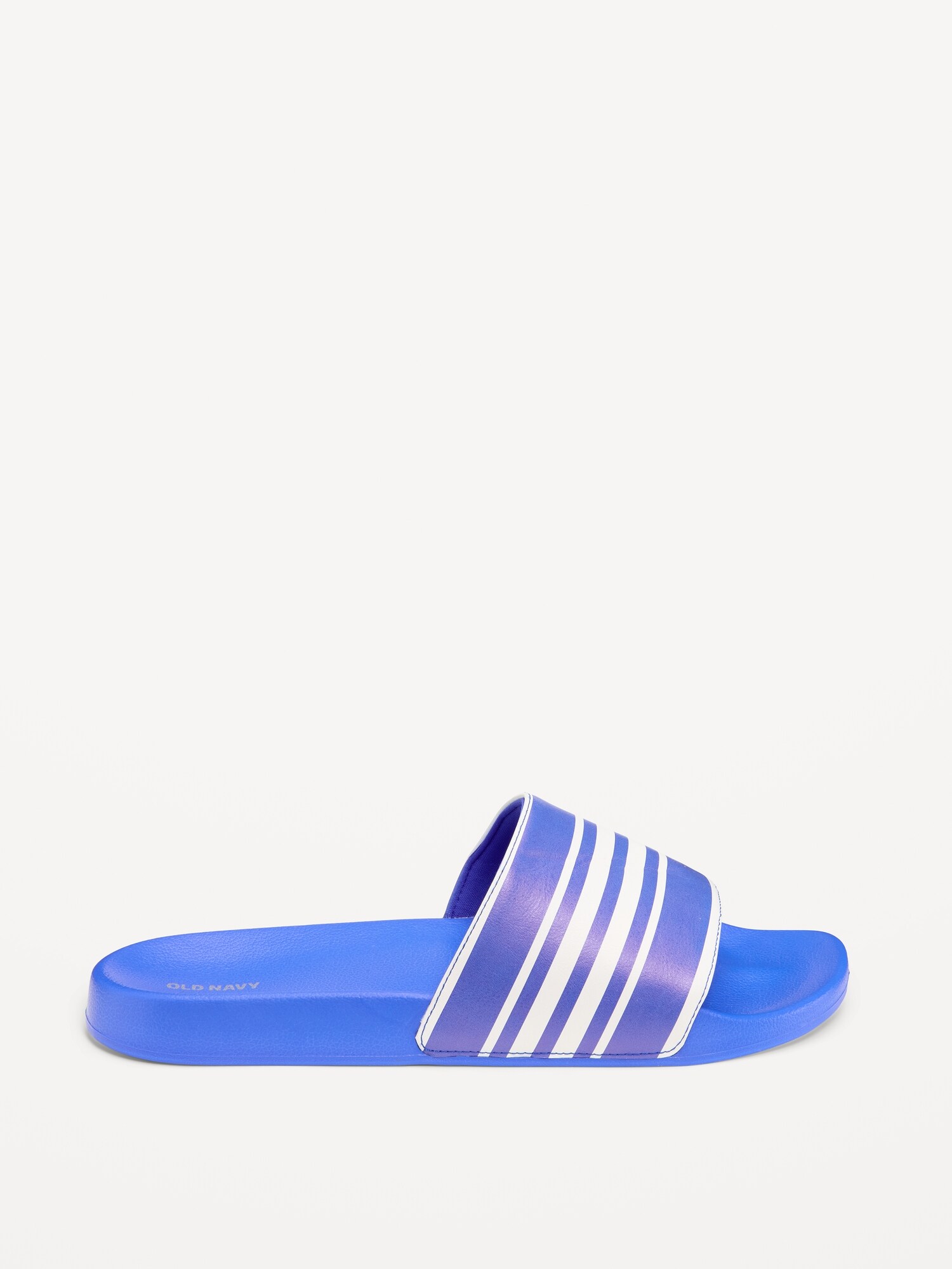 Мужские сандалии Old Navy Faux-Leather Slide Sandals for Men (Partially Plant-Based), цвет: Синий комбинированный — фото 3