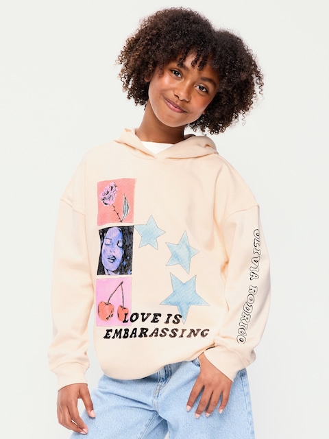Olivia Rodrigo™ Oversized Graphic Tunic Hoodie for Girls