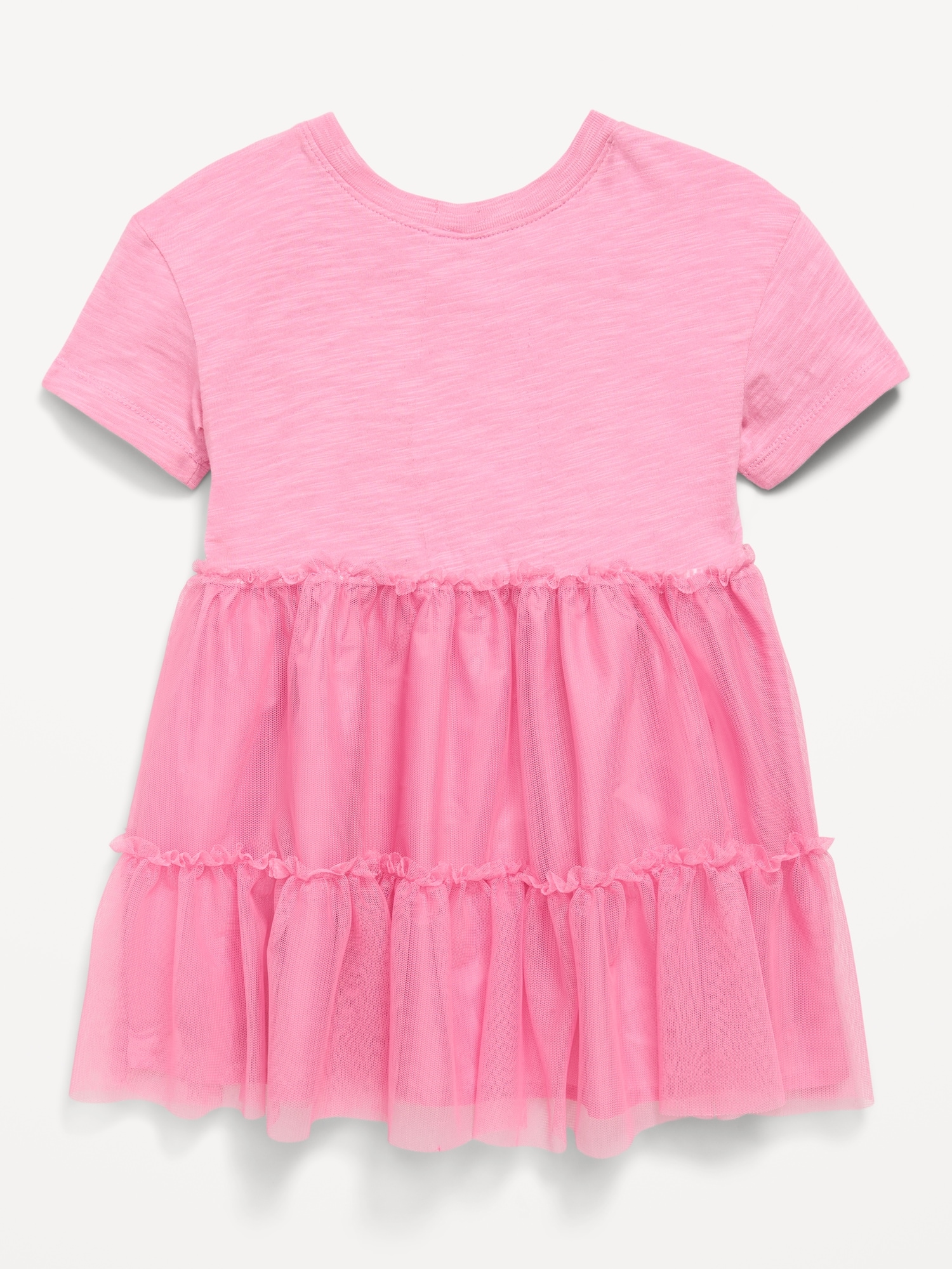 Short-Sleeve Tutu Dress for Toddler Girls