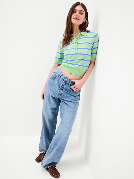 Image number 3 showing, SoSoft Lite Short-Sleeve Cropped Polo