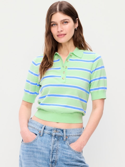 SoSoft Lite Short-Sleeve Cropped Polo