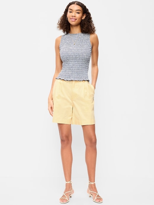 Image number 1 showing, High-Waisted OGC Chino Shorts -- 4-inch inseam