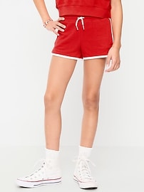 Image number 1 showing, Dolphin-Hem Terry Shorts for Girls