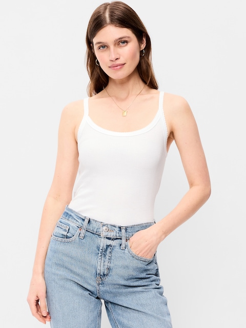 Pointelle Cami Tank Top