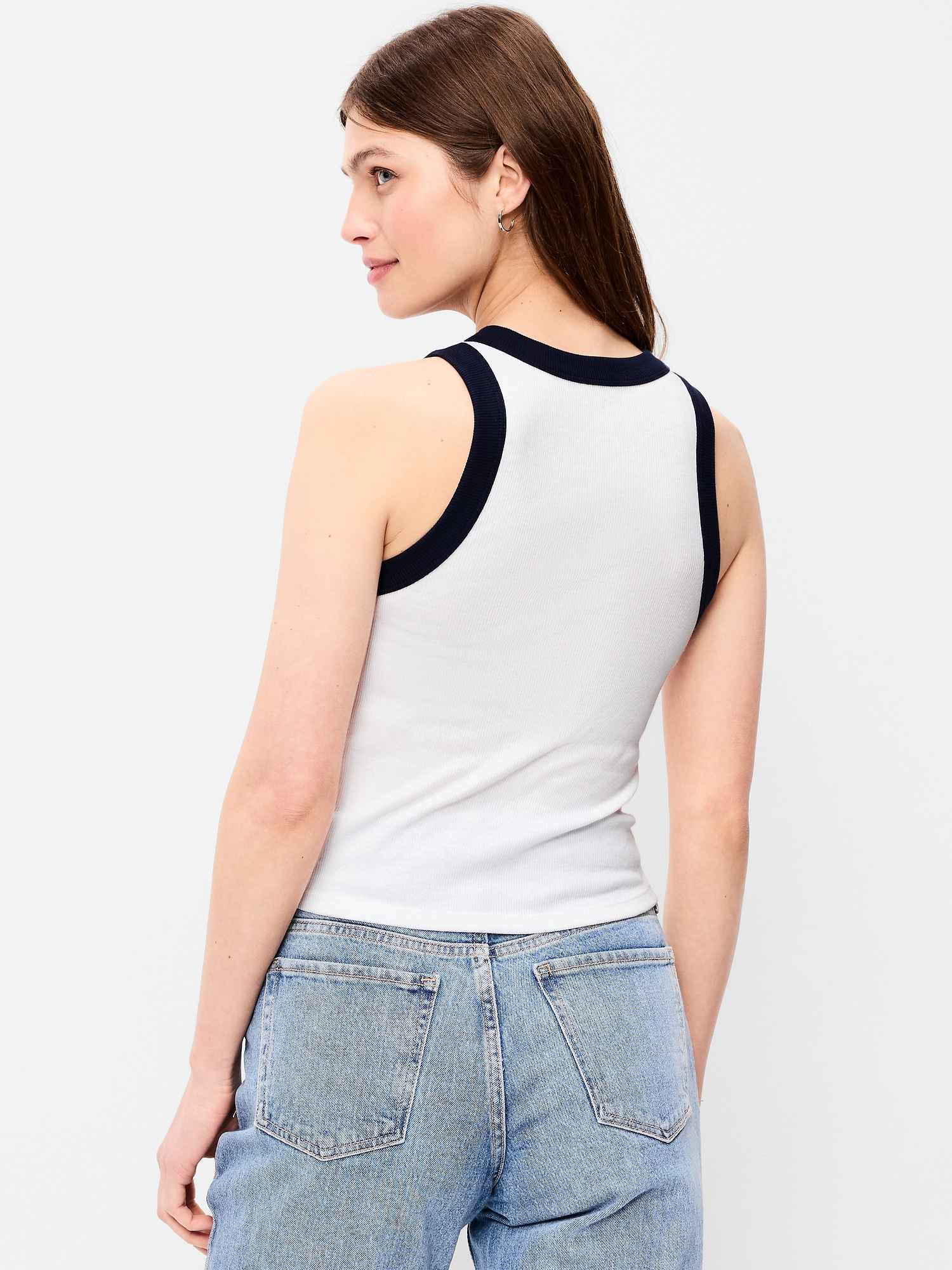 Graphic Snug Crop Tank Top