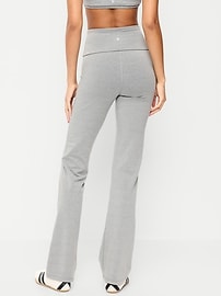 Image number 2 showing, High-Waisted PowerChill Fold-Over Bootcut Leggings