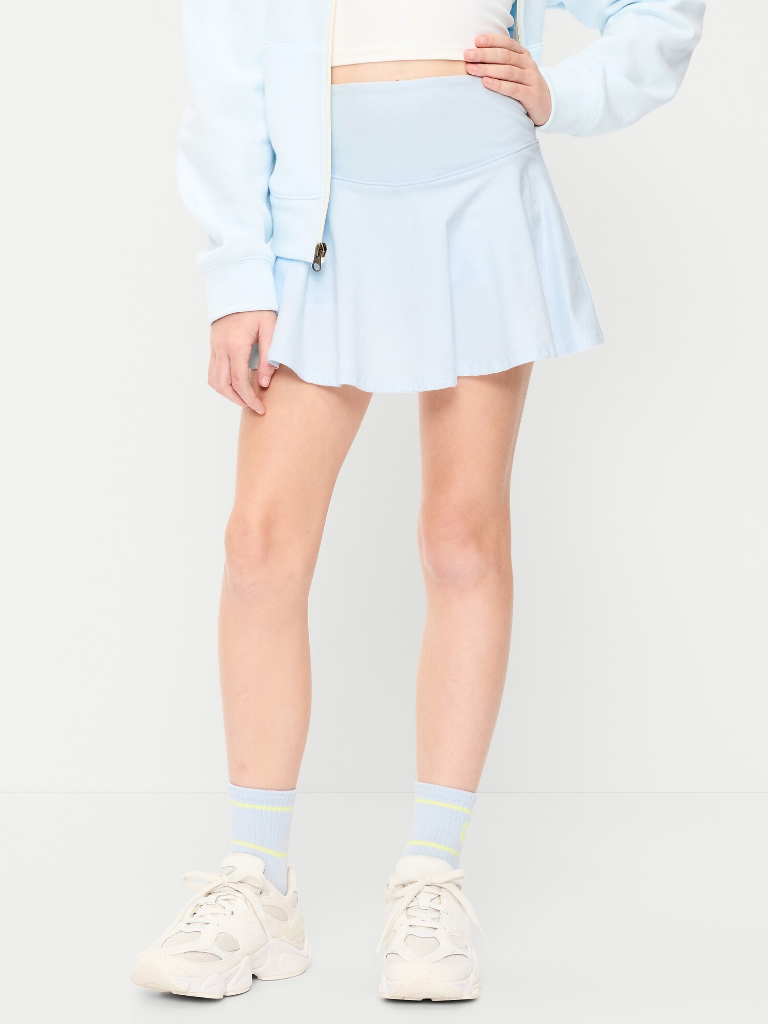 Юбка-шорты Old Navy High-Waisted Skort для девочек, цвет: Ледяной