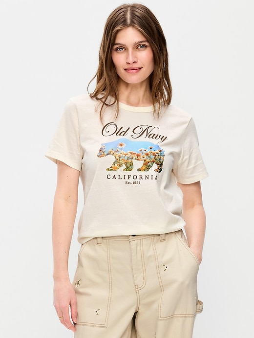 Image number 1 showing, EveryWear Crew-Neck Logo-Graphic T-Shirt