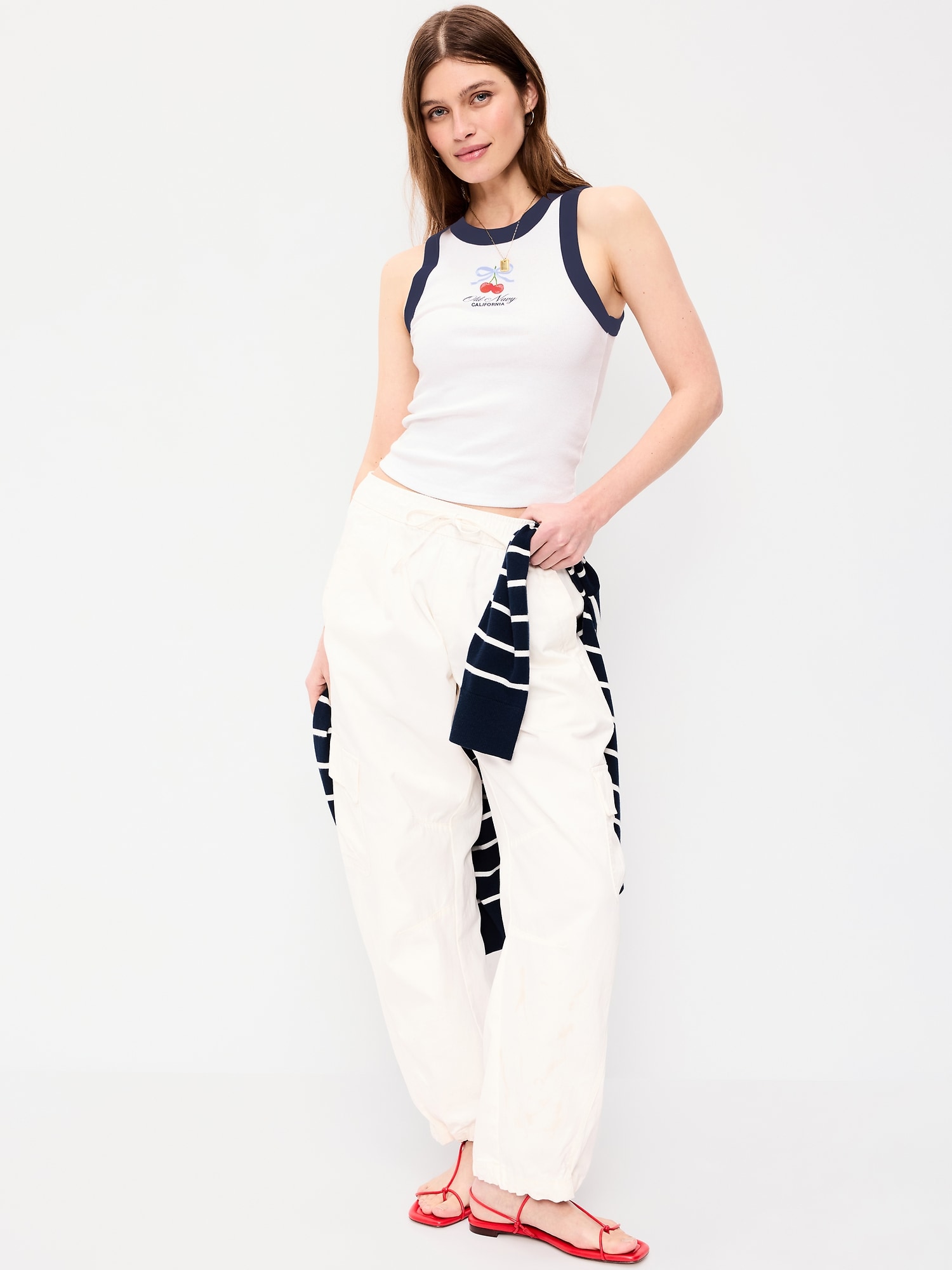 Snug Ribbed Crop Tank Top