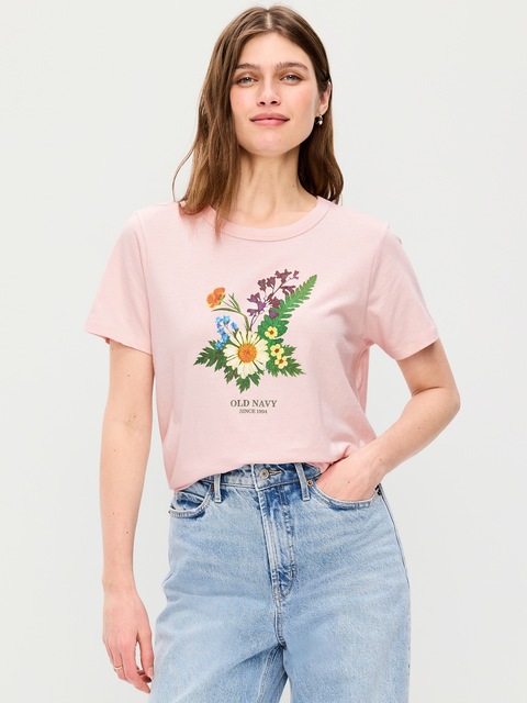 EveryWear Crew-Neck Logo-Graphic T-Shirt