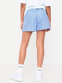 Image number 2 showing, Printed Twill Boxer Shorts for Girls