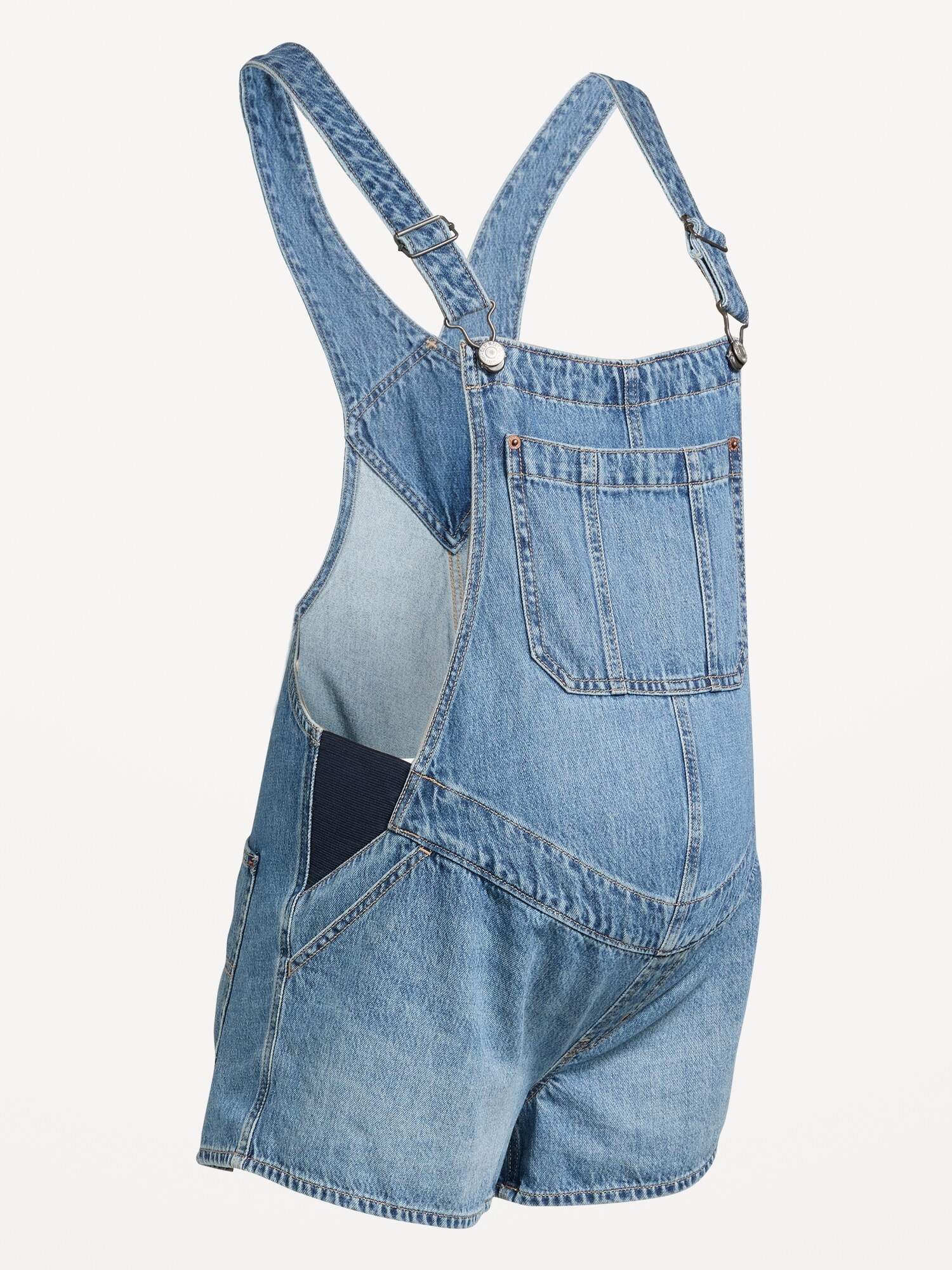 Женские джинсы Old Navy Maternity Side-Panel Jean Shortalls, цвет: Melvyn — фото 4