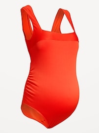 Image number 2 showing, Maternity Structured One-Piece Swimsuit
