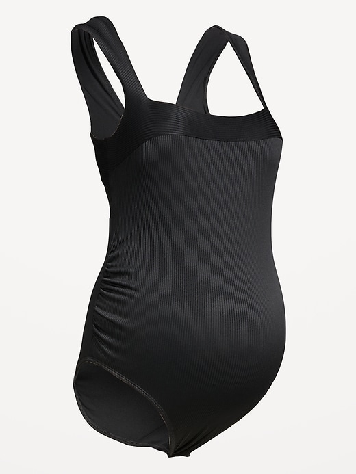 Image number 4 showing, Maternity Structured One-Piece Swimsuit
