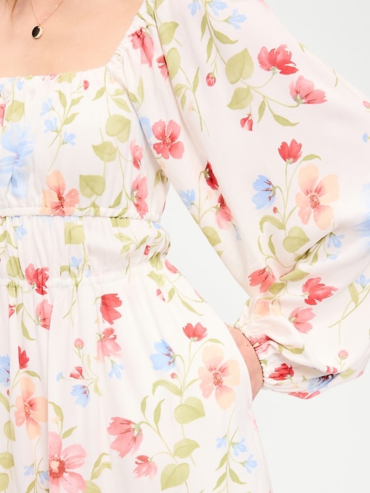 Image number 5 showing, Long-Sleeve Crepe Mini Dress