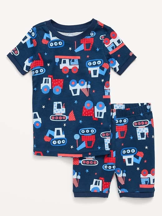 Image number 1 showing, Printed Snug-Fit Pajama Set for Toddler & Baby