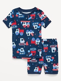 Image number 1 showing, Printed Snug-Fit Pajama Set for Toddler & Baby